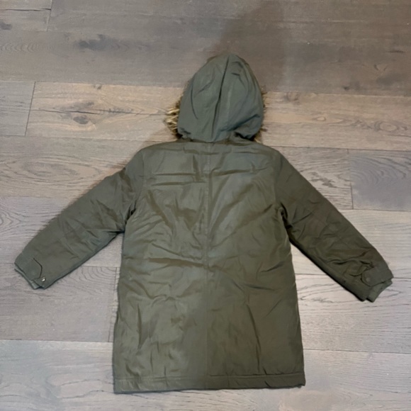 Gap khaki parka coat sz 8 VGUC - Picture 3 of 6